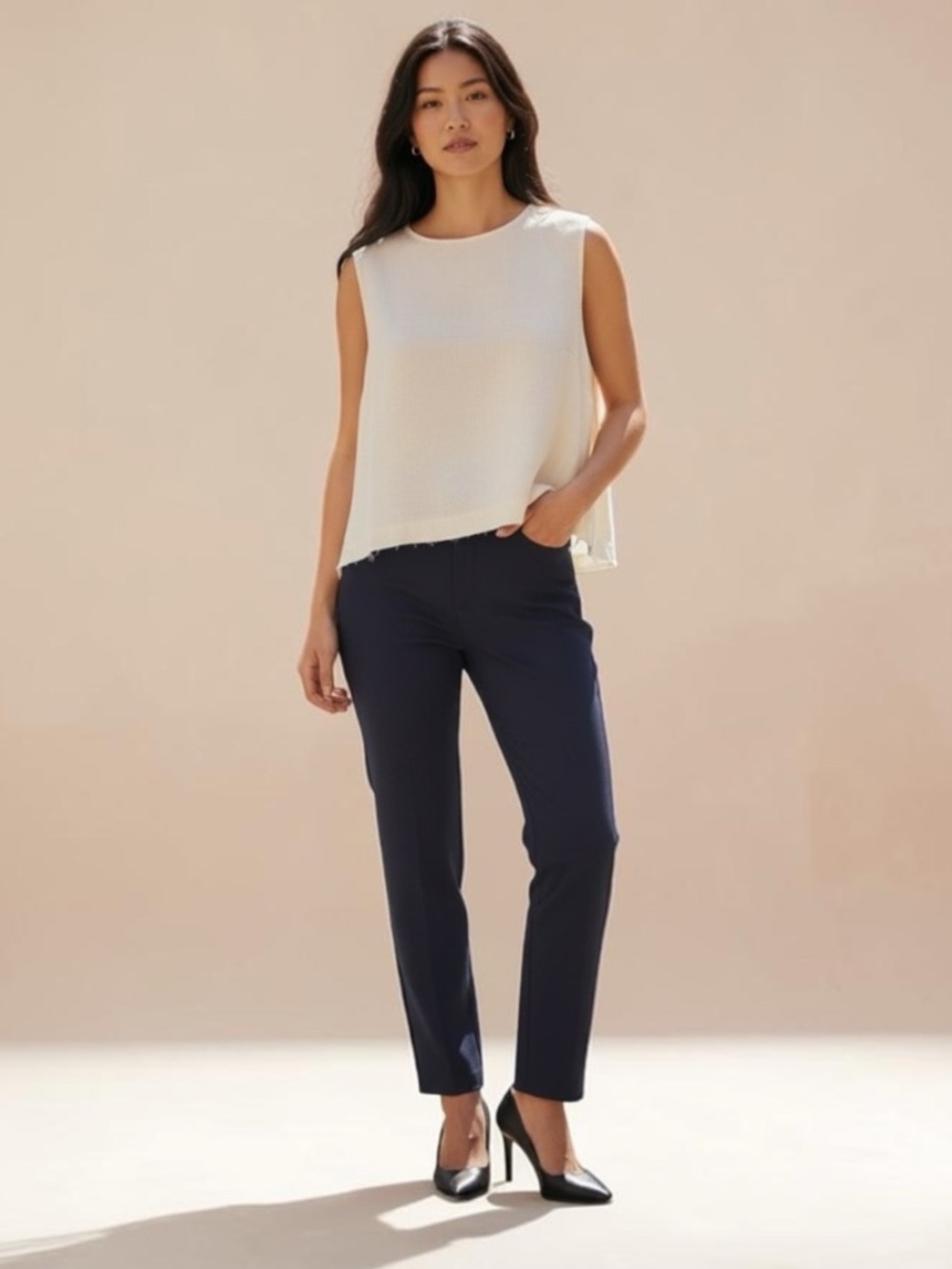 Onia Linen Shell Top Flax - M (brand new)